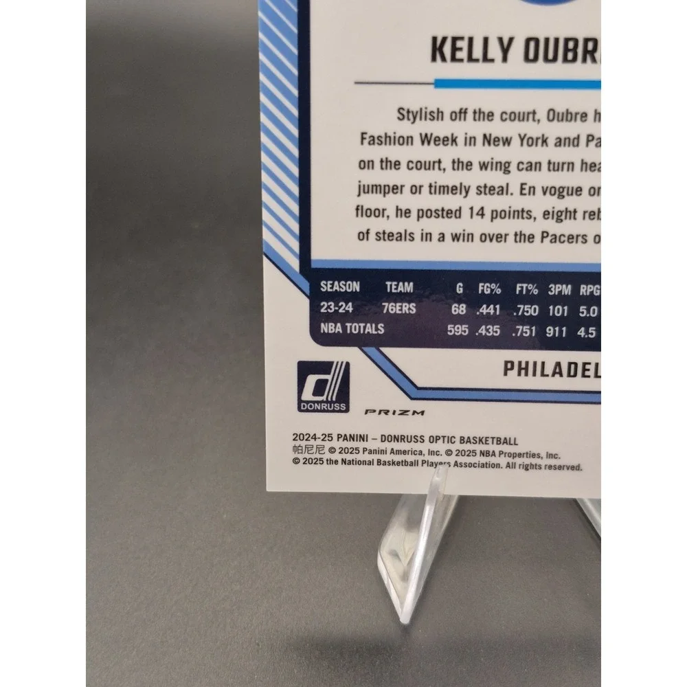 2024‎ Donruss Optic Kelly Oubre Jr #190 Red Fast Break Prizm /75 76ers
